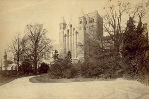 セント・オールバンズ修道院（モノクロ写真） 作： English Photographer