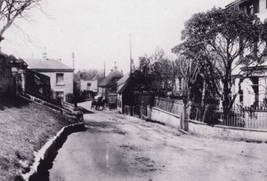 セント・マーガレッツ・ベイ（ケント州）。St Margarets at Cliffe (白黒写真) 作： English Photographer