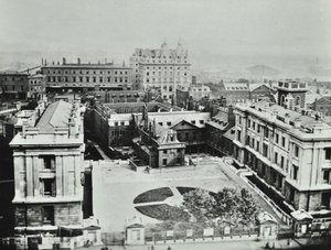 セントトーマス病院：外観の立面図、1862 作： English Photographer