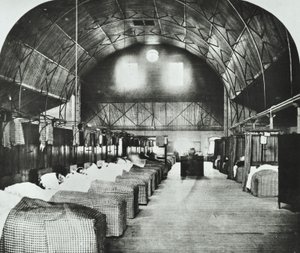 セントトーマス病院：1868年、サリーガーデンミュージックホールの一時的な病棟