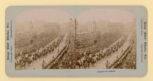ビクトリア女王のダイヤモンドジュビリーの立体プリント、1897年6月28日