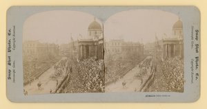ビクトリア女王のダイヤモンドジュビリーの立体プリント、1897年6月28日 作： English Photographer