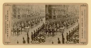 ビクトリア女王のダイヤモンドジュビリーの立体プリント、1897年6月28日 作： English Photographer