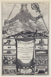 T. ホッブズ『リヴァイアサン』 A. クルック 1651年（モノクロ写真