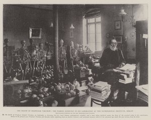 ベルリン病理研究所の彼の研究室で有名な科学者、ヴィルコフ教授の死 作： English Photographer
