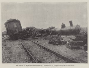 レストラン車とエンジンの残骸、ダックス近くのマドリッドエクスプレスへの災害 作： English Photographer