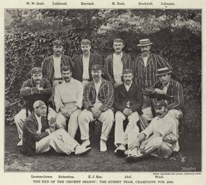 クリケットシーズンの終わり、サリーチーム、1895年のチャンピオン