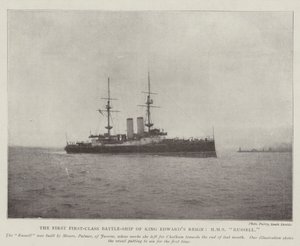 エドワーズ王の最初のファーストクラスバトルシップ、HMSラッセル 作： English Photographer