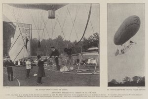 飛行船でのロンドン上空の最初の航海 作： English Photographer