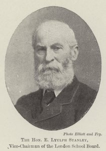 ロンドン教育委員会の副会長、E Lyulph Stanley氏 作： English Photographer