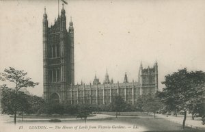 ビクトリアガーデンズ、ロンドンからの貴族院 作： English Photographer