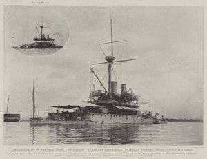 戦争船の不可視性、以前の黒塗装の船体と対照的な新しい灰色のHMSの荒廃 作： English Photographer