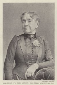 1805年11月22日生まれの偉大な女優、キーリー夫人のジュビリー 作： English Photographer