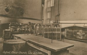 キッチン、クライストチャーチ、オックスフォード。 1913年に送られたはがき。