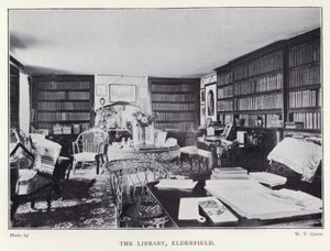 エルダーフィールドの図書館（モノクロ写真
