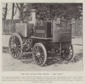 新しいモーター消防車、Fire King 作： English Photographer