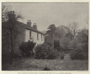 ワーズワースが1811年から1813年まで住んでいたグラスミア旧牧師館は最近取り壊されました 作： English Photographer