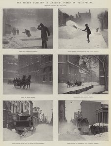 最近のアメリカの吹雪、フィラデルフィアのシーン 作： English Photographer