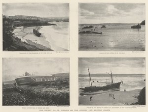 最近の強風、コーニッシュとケンティッシュの海岸の残骸 作： English Photographer