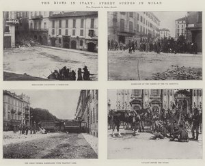 イタリアの暴動、ミラノのストリートシーン