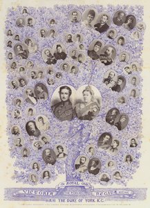 HRHの血統、ヨーク公、KGを示すロイヤルオーク 作： English Photographer