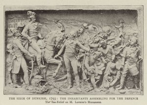 ダンケルクの包囲、1793年、防衛のために集まった住民 作： English Photographer