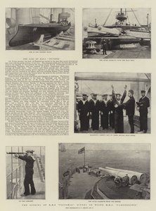 HMS Victoriaの沈没、HMS Camperdownの船上シーン 作： English Photographer