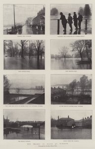 ウィンザーでの洪水のテムズ川 作： English Photographer