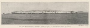 南アフリカ戦争、病院列車3 H、Volksrust近くのチャールズタウンで 作： English Photographer