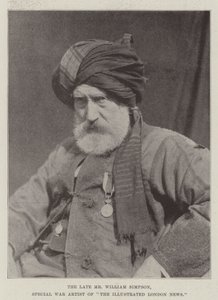 The Illustrated London Newsの特別戦争アーティスト、故ウィリアム・シンプソン氏 作： English Photographer
