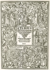 クランマーズバイブル、AD 1540のタイトルページ 作： English Photographer
