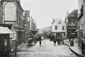 Three Tuns Old Kings Head、Surrey Street、Croydon：全体図、1885 作： English Photographer