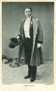 Vesta Tilley（モノクロ写真） 作： English Photographer