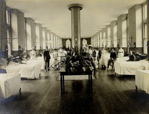 セントトーマス病院のビクトリア病棟、ロンドン、1900年頃 作： English Photographer