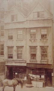 Goodwins Coffee House、Aldersgate Street、c.1880（セピアプリント）のビュー