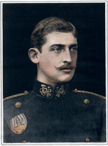 ルーマニア国王フェルディナンド（1865-1927）の肖像。