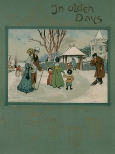 アルフレッドオースティンの詩のある1905年カレンダー（カラーリトグラフ） 作： English School