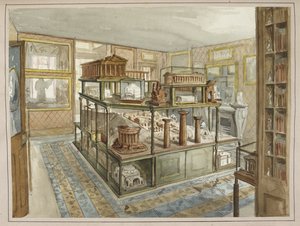 74 モデル ルーム、「ジョン ソーン卿の邸宅であるリンカーン イン フィールドの北側にある家と博物館の説明」より [J. ソーン卿作] ジョン ソーン 作： English School