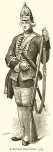 イギリスの擲弾兵、1782年 作： English School
