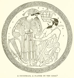 LyreのプレーヤーであるCourtesan 作： English School