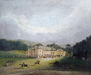 キントルの古代のゲームが復活したファーレのフェット、1827 作： English School