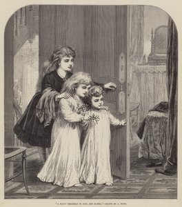 A Happy Christmas to Papa and Mamma (Engraving) 作： English School