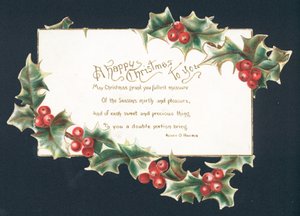 あなたにハッピークリスマス-クリスマスカード 作： English School