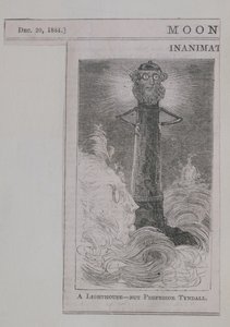 灯台-ムーンシャインのティンダル教授ではなく、1884年12月20日に公開（木の彫刻）