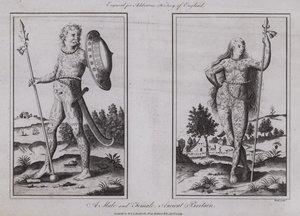 男性と女性、古代イギリス 作： English School