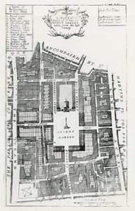 前回の調査から抜粋したセント・ポールズ・コヴェント・ガーデン教区の地図 作： English School