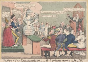 ア・ピアレス・エクスペディションA Peer-les Examination of the R-l Works in Italy (カラー・エングレーヴィング) 作： English School