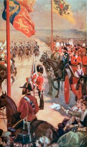 1874年5月、アルダーショットでのレビュー 作： English School