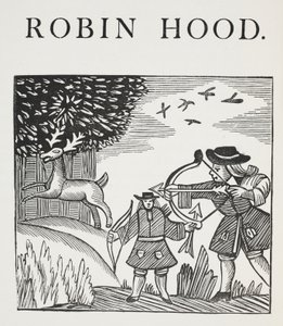 ロビン・フッドの本当の物語、パブ。ジョン・アシュトンによる18世紀のChap-booksからのイラスト。 1882 作： English School
