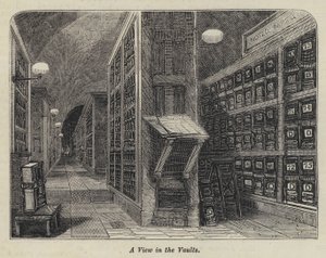A View in the Vaults (e.g. engraving) 作： English School